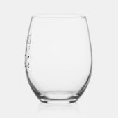 ブックマークはQuitersブッククラパーソナライズされたブ用 ステムなしワイングラス (左)