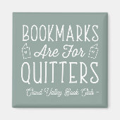 ブックマークはQuitersブッククラパーソナライズされたブ用 マグネット (正面)