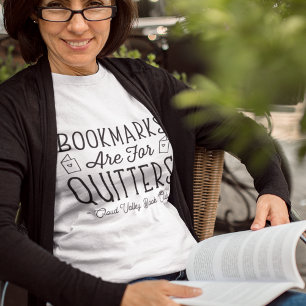 ブックマークはQuitersブッククラパーソナライズされたブ用 Tシャツ