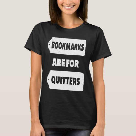 ブックマークはQuiters Book用 Tシャツ (正面)