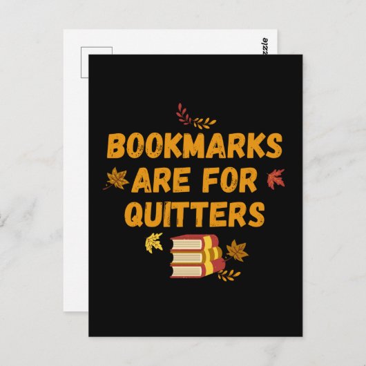 ブックマークはQuitter用おもしろい、 ポストカード (正面/裏面)
