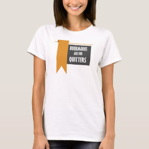 ブックマークはQuitter Readersのおもしろいノベルティ Tシャツ