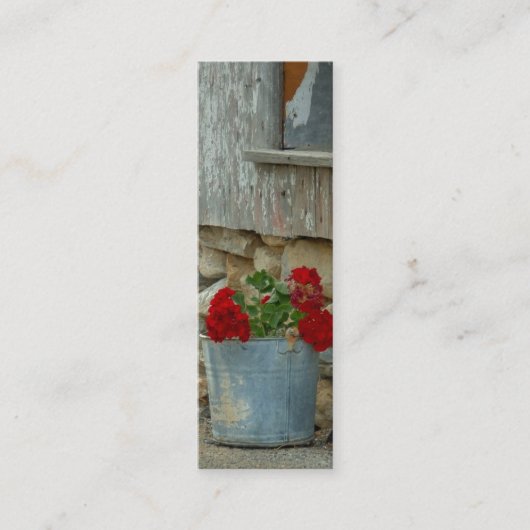 ブックマークまたはプロファイルカード – ファームから スキニー名刺 (正面)