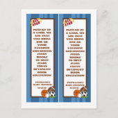 ブックマークオールスターブルー インビテーションポストカード (正面)