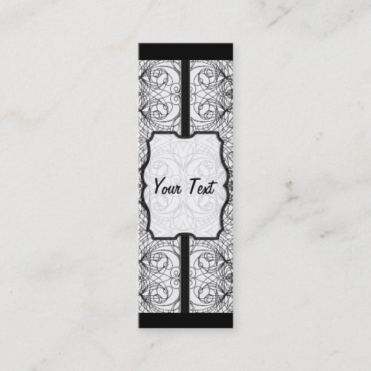 ブックマーク名刺インディアンスタイル スキニー名刺 (正面)