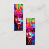 ブックマーク鮮やかの使用 スキニー名刺 (正面/裏面)