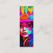 ブックマーク鮮やかの使用 スキニー名刺 (裏面)