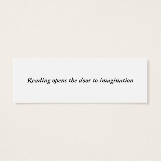 ブックマーク – 私は読この本だ (裏面)