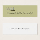 ブックマーク – 遺伝学者が目的で行う… (正面&裏面)