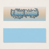 ブックマーク – 青とオレンジのドードル (正面&裏面)