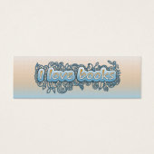 ブックマーク – 青とオレンジのドードル (正面)