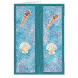 ブックマー絵を描クカードの貝殻