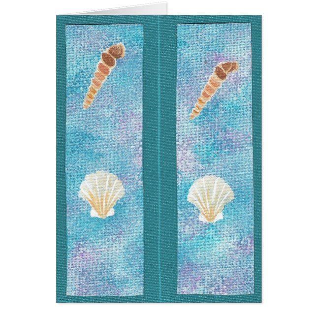 ブックマー絵を描クカードの貝殻 (正面)