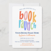 ブックモダンの起動の署名パーティー 招待状 (正面)