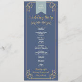 ブックライフ結婚式メニュー式詳細 プログラム (裏面)