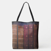 ブックライブラリオールオーバープリントトートバッグ、大 トートバッグ (裏面)