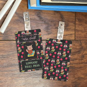 ブックライブラリホールパスバッジに茶色のフクロウ バッジ