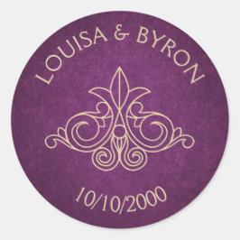 ブックライブラリーギークブルゴーニュ文結婚書家 ラウンドシール