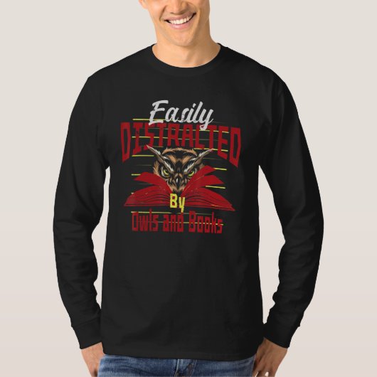 ブックラットフクロウ読の本 Tシャツ (正面)