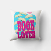 ブックラバーおもしろい読の可愛いアートデザイン クッション (裏面)