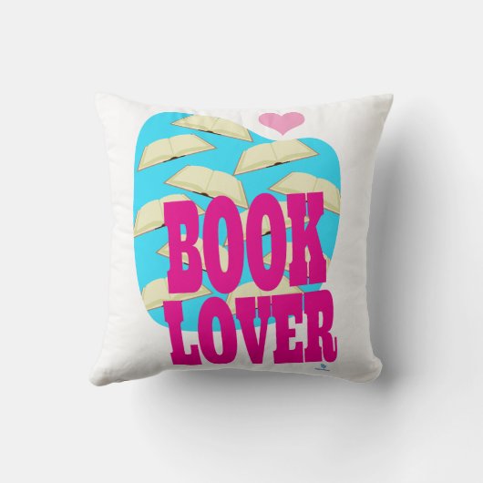 ブックラバーおもしろい読の可愛いアートデザイン クッション (裏面)