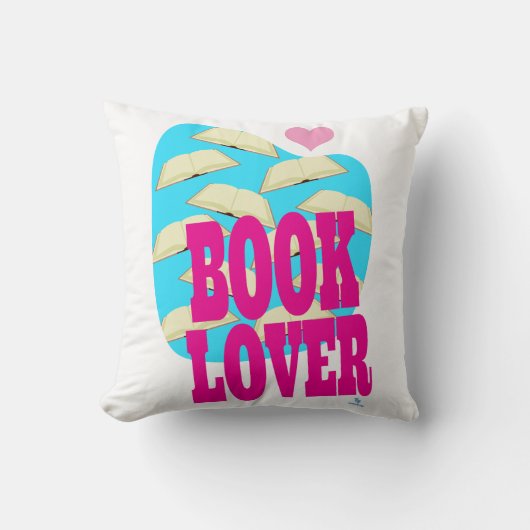 ブックラバーおもしろい読の可愛いアートデザイン クッション (正面)