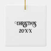 ブックラバーのクリスマス セラミックオーナメント (裏面)