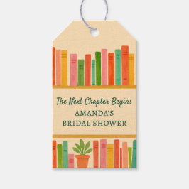 ブックラバーのブライズシャワー | おしゃれで楽しい"新しい章" ギフトタグ