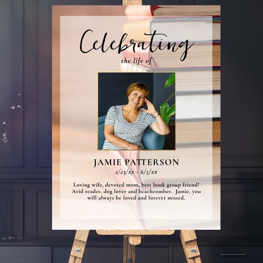 ブックラバーのライフセレブレーション　あなたの写真のお葬式 ポスター