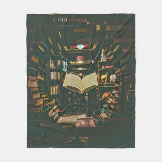 ブックラバーアートワーク フリースブランケット (正面)