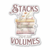 ブックラバーウィティプンウォーターカラーボタニカル シール (正面)