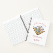 ブックラバーオープン花付き本 ノートブック (内部)