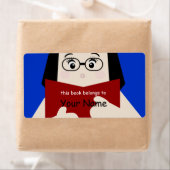 ブックラバーガール2蔵書票ラベル ラベル (インサイチュ)