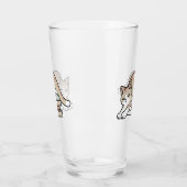 ブックラバーキャットイラストレーション – カール&コージー タンブラーグラス (左)