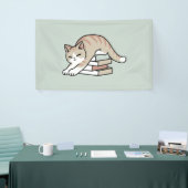 ブックラバーキャットイラストレーション – カール&コージー 横断幕 (トレードショー)