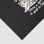 ブックラバーキャットイラストレーション – カール&コージー 薄葉紙 (詳細)