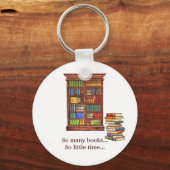 ブックラバーキーチェーン |編集可能文字 キーホルダー (正面)