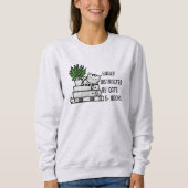 ブックラバーギフト | 猫と本に気を取られやすい スウェットシャツ (正面)