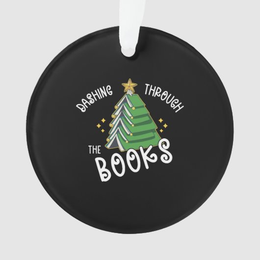 ブックラバークリスマスツリーホリデー読ズ オーナメント (正面)