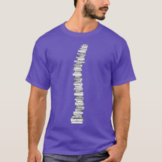 ブックラバースパインバックボーン本虫読の愛好家 Tシャツ