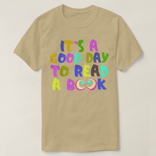 ブックラバーズシャツBは読良い日 Tシャツ (デザイン正面)