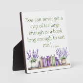 ブックラバーズテーブルトッププラーク（イーゼル付） フォトプラーク (正面)