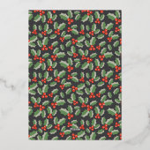 ブックラバーズフォイルホリデーカード 箔シーズンカード (裏面)