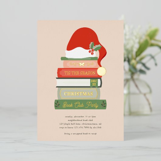 ブックラバーズフォイルホリデーカード 箔シーズンカード (立ち正面)