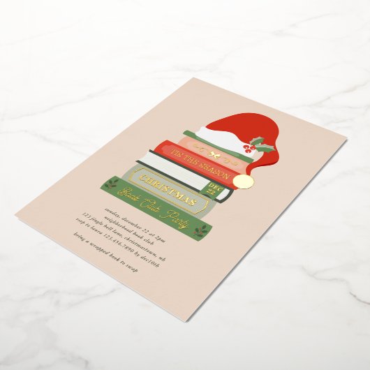 ブックラバーズフォイルホリデーカード 箔シーズンカード (回転した状態)