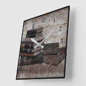 ブックラバーズヴィンテージスクエアウォールクロック スクエア壁時計 (傾斜)