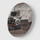 ブックラバーズヴィンテージラウンドウォールクロック ラージ壁時計 (傾斜)