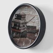 ブックラバーズヴィンテージラウンドウォールクロック 壁時計 (傾斜)