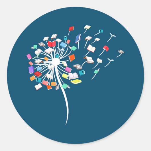 ブックラバーダンデリオンライブラリアン先生 ラウンドシール (正面)