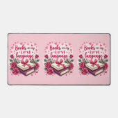 ブックラバーテンバレンタインロマン読ティックの美学 デスクマット (正面)